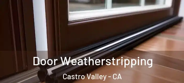  Door Weatherstripping Castro Valley - CA