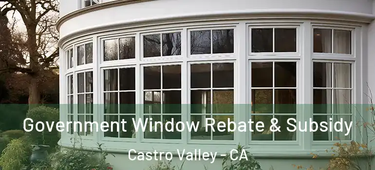  Government Window Rebate & Subsidy Castro Valley - CA