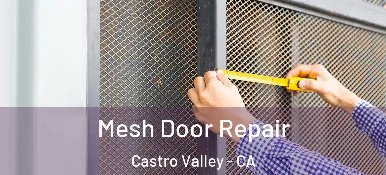  Mesh Door Repair Castro Valley - CA
