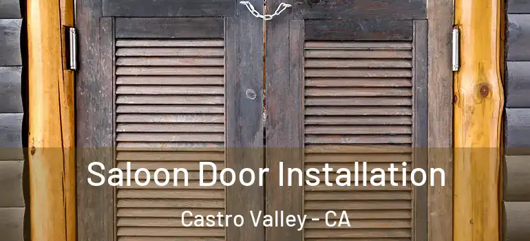  Saloon Door Installation Castro Valley - CA