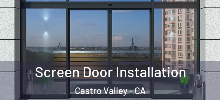  Screen Door Installation Castro Valley - CA