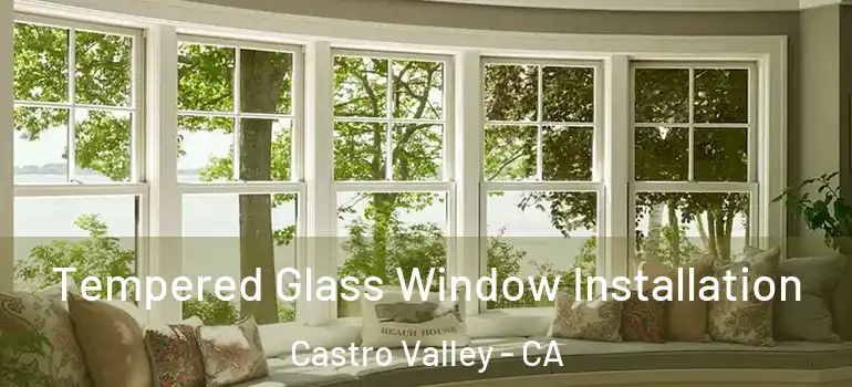  Tempered Glass Window Installation Castro Valley - CA